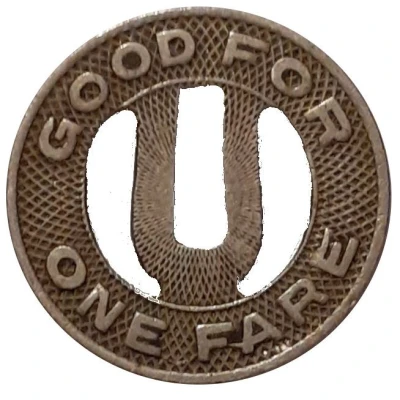 United Railway and Electric Company Fare (Baltimore, Maryland) ND back
