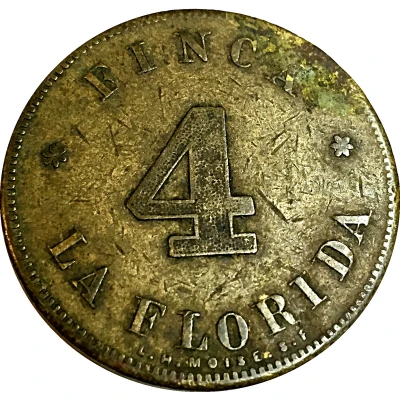 Wage Token - 4 Reales Finca La Florida Coffee ND front