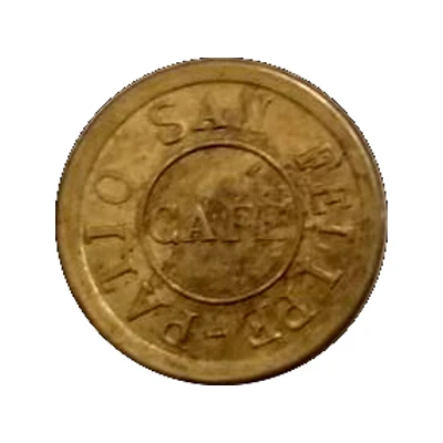 Wage Token - Café Patio San Felipe. Hijos J.J. Benavides front