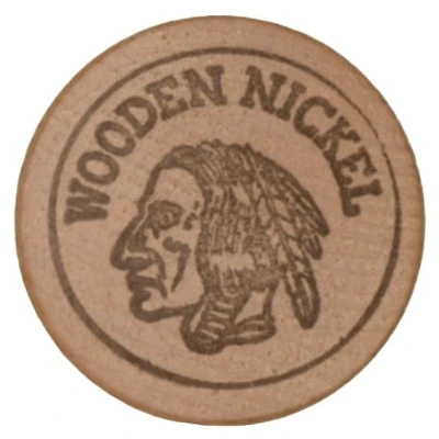 Wooden Nickel - Holiday Inn (Freeport) ND back