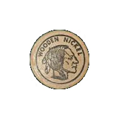 Wooden Nickel - Indian Store (Abeline, Kansas) ND back