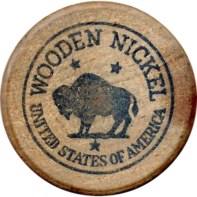Wooden Nickel - Lange's Cafe (Pipestone, MN) ND back