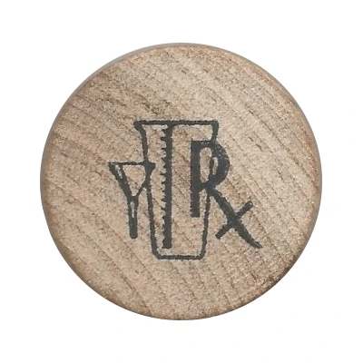 Wooden Nickel - Oklahoma Frontier Drugstore Museum (Guthrie, Oklahoma) ND back