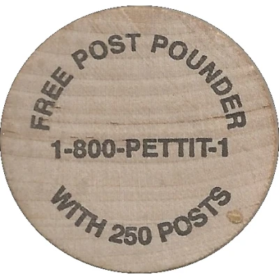 Wooden Nickel - Petco ND back