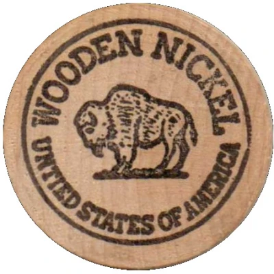 Wooden Nickel - Pioneer Florida Museum Dade City, Florida back