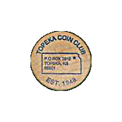 Wooden Nickel - Topeka Coin Show 2000 Kansas front