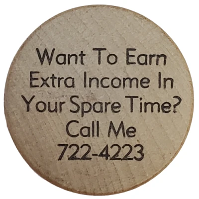 Wooden Token - 199 Exchange St. (Chicopee, Massachusetts) ND back