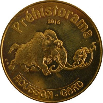jeton touristique Monnaie de Paris Préhistorama Rousson-Gard front
