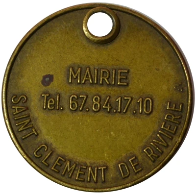 médaille Mairie de Saint Clement de Riviere 34980 ND front