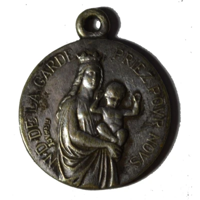 médaille religieuse NOTRE DAME DE LA GARDE (13) ND front