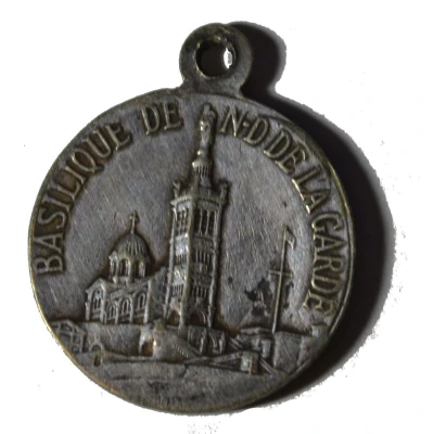 médaille religieuse NOTRE DAME DE LA GARDE (13) ND back