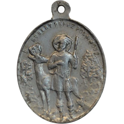 médaille religieuse ST ROCH ET HUBERT ND front